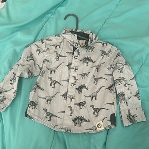 Free planet boys 24month dino button up